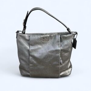2000’s Coach Metallic Leather Shoulder Hobo Bag